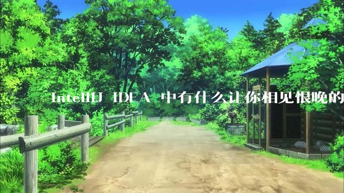 IntelliJ IDEA 中有什么让你相见恨晚的技巧？